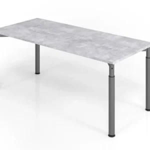 Bureau Hammerbacher YS19 180 x 80 cm plateau : béton épaisseur 25 mm chant épais ABS forme rectangulaire graphite VYS19/M/...