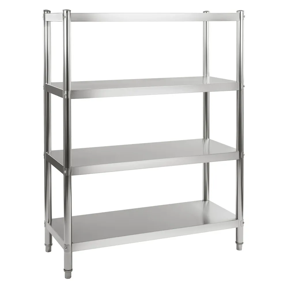 Etagère cuisine professionnelle inox 4 étages 120 x 48 cm max 600 kg 3614119