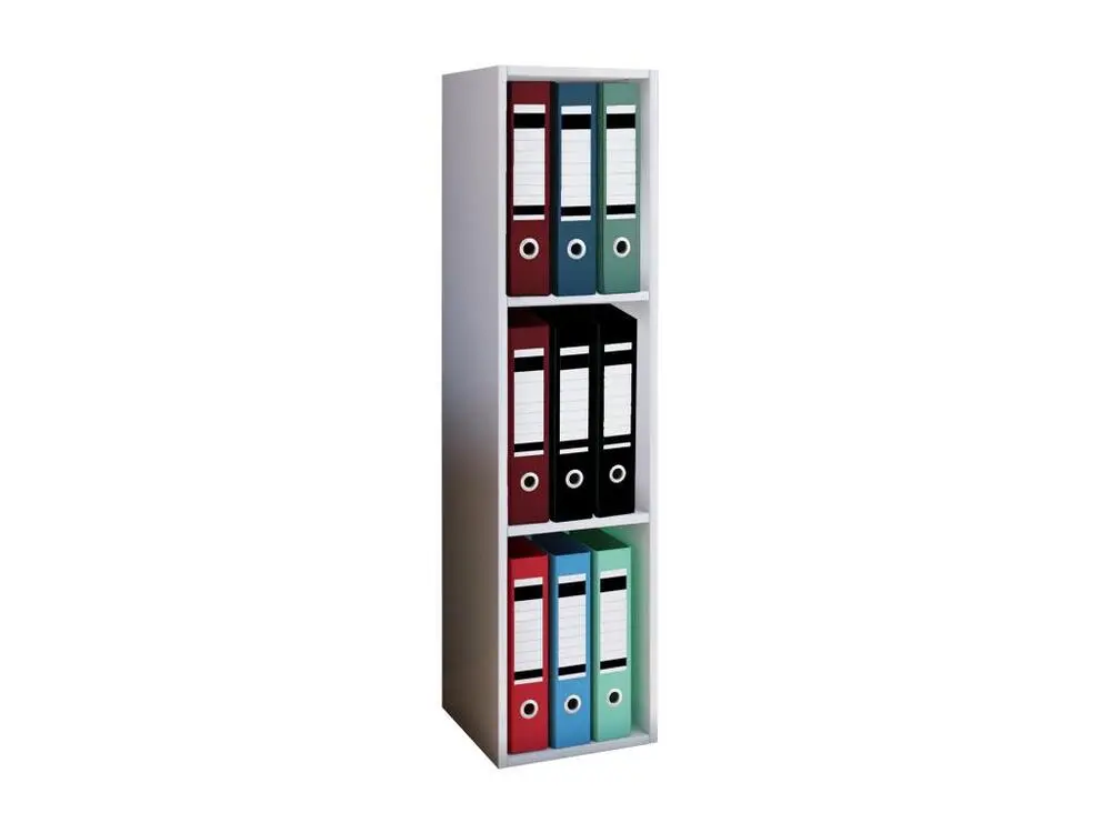 Offas3 étagère de bureau 3 tablettes blanc. avec Ventouses