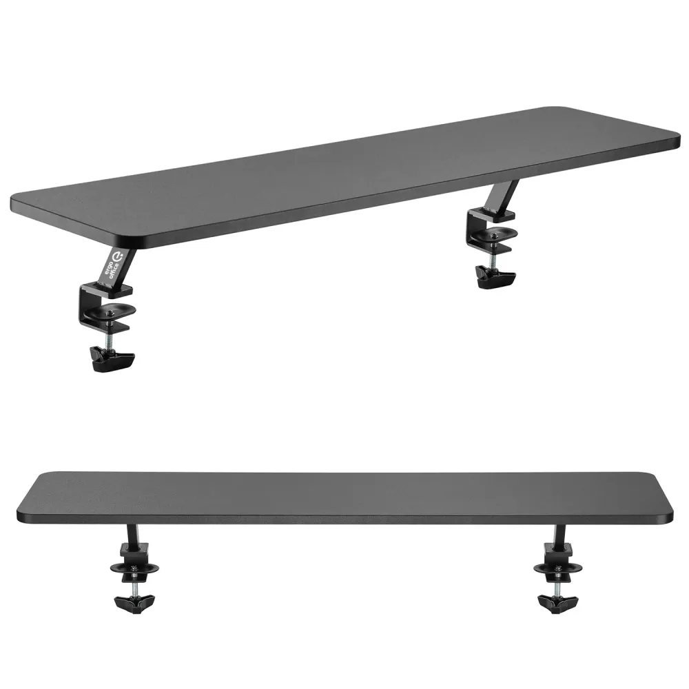 Porte-documents vertical ERGO OFFICE ER-409 Support d'écran 13"-32" jusqu'à max. 20kg plateau de table étagère 100x26cm