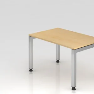 Range-câbles adhésif Bureau Hammerbacher pied U carré 120x80cm érable forme rectangulaire plateau flottant VJS12/3/S magas...