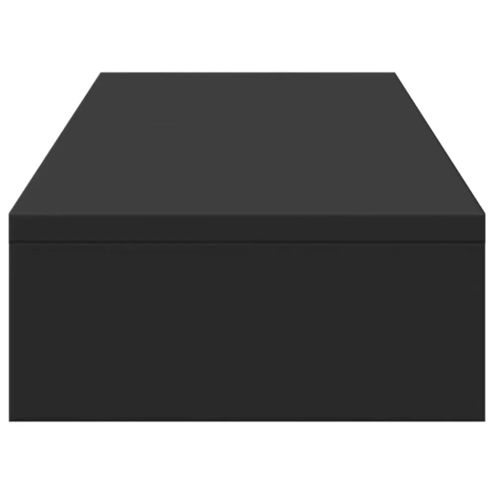 Support de moniteur table meuble bureau élévateur réglable bois d'ingénierie noir 02_0045017