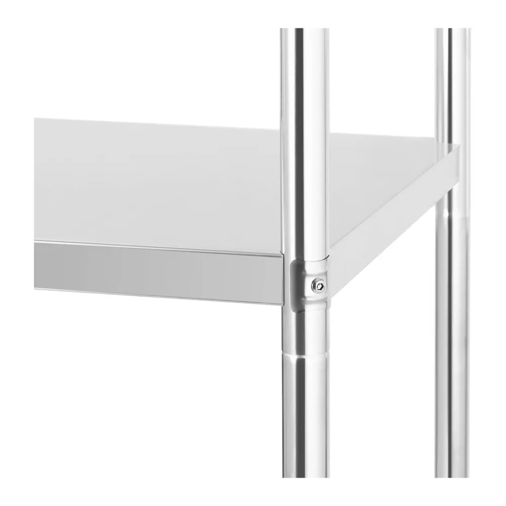 Étagère acier inoxydable inox 70 x 40 x 180 cm 200 kg professionnel 14_0005186