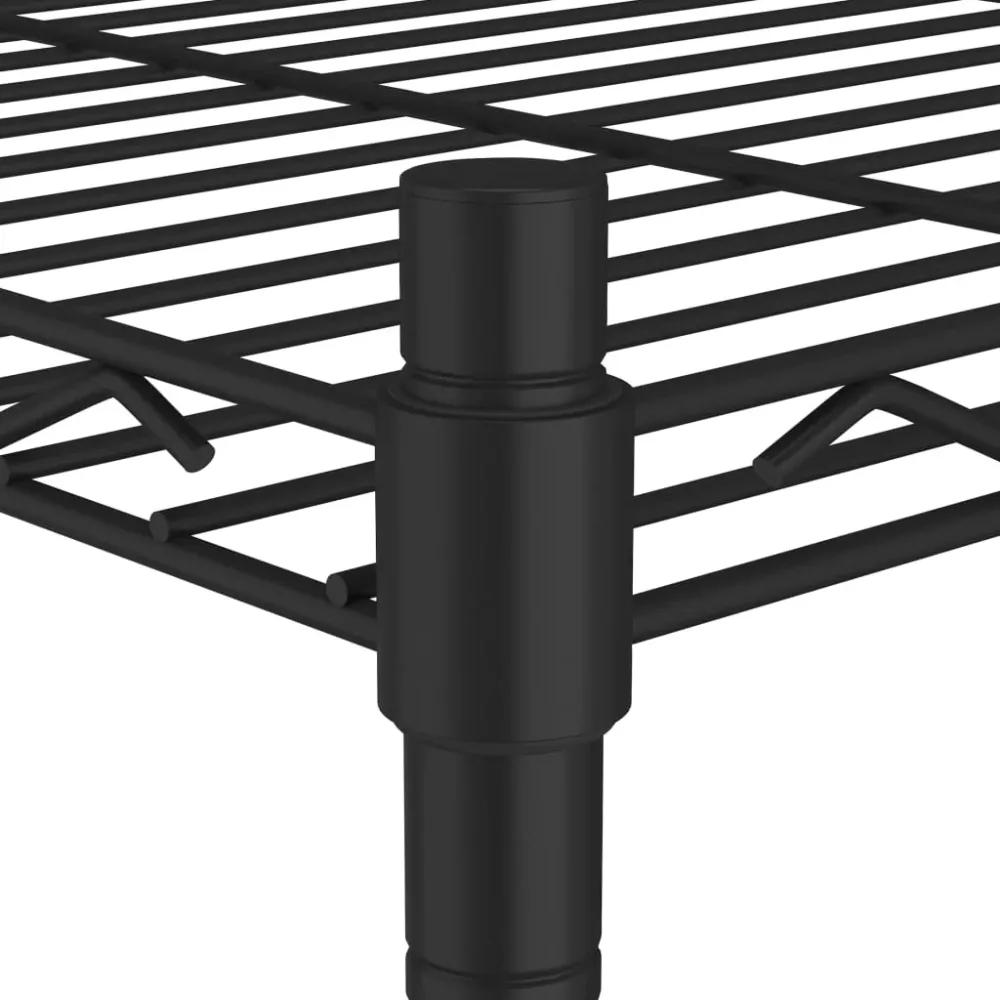 Étagère de rangement 5 niveaux roues 75 x 35 x 155 cm 250 kg noir 02_0045700