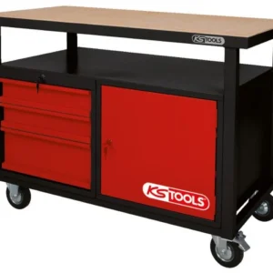 KS Tools Établi mobile avec 3 tiroirs et 1 porte 865.0101 se procurer à bas prix