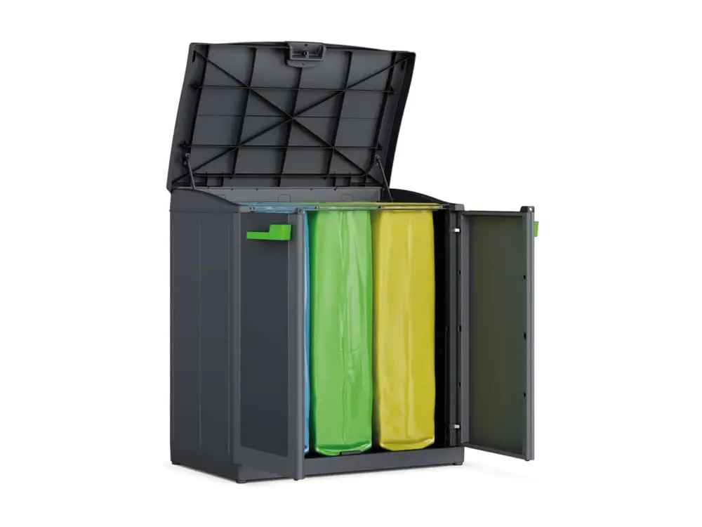 Armoire de recyclage Moby Réduit Recycling System Gris graphite