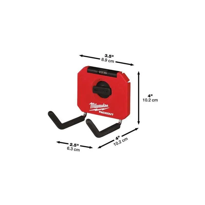 Minuscule crochet droit packout MILWAUKEE 4932480704 Dimensions 35x25x15 cm