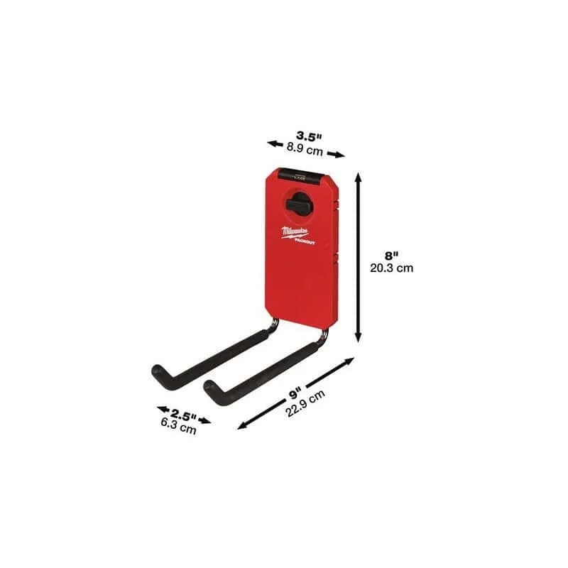 Professionnel Haute Capacité Crochet droit packout MILWAUKEE 4932480700