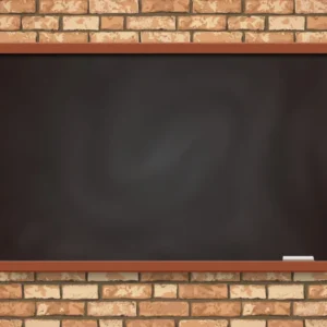 Toile de Fond de Tableau Noir avec Mur de Briques pour la Rentrée Scolaire DBD7-36 en Matériaux biodégradables