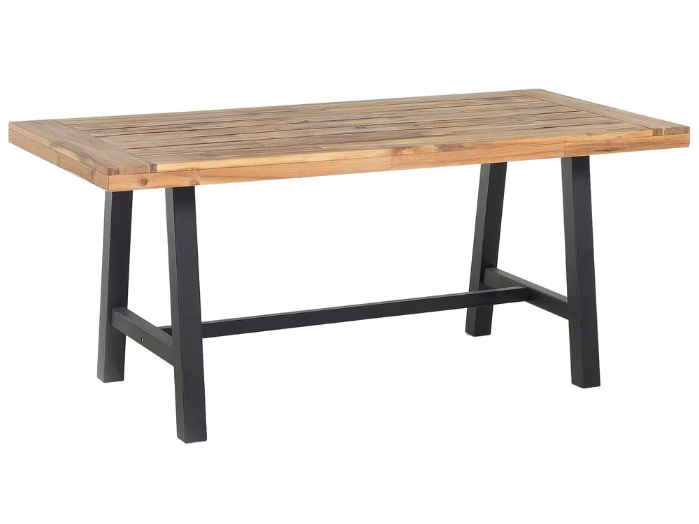 Acacia Dining Table 170 x 80 cm Noir jais SCANIA
