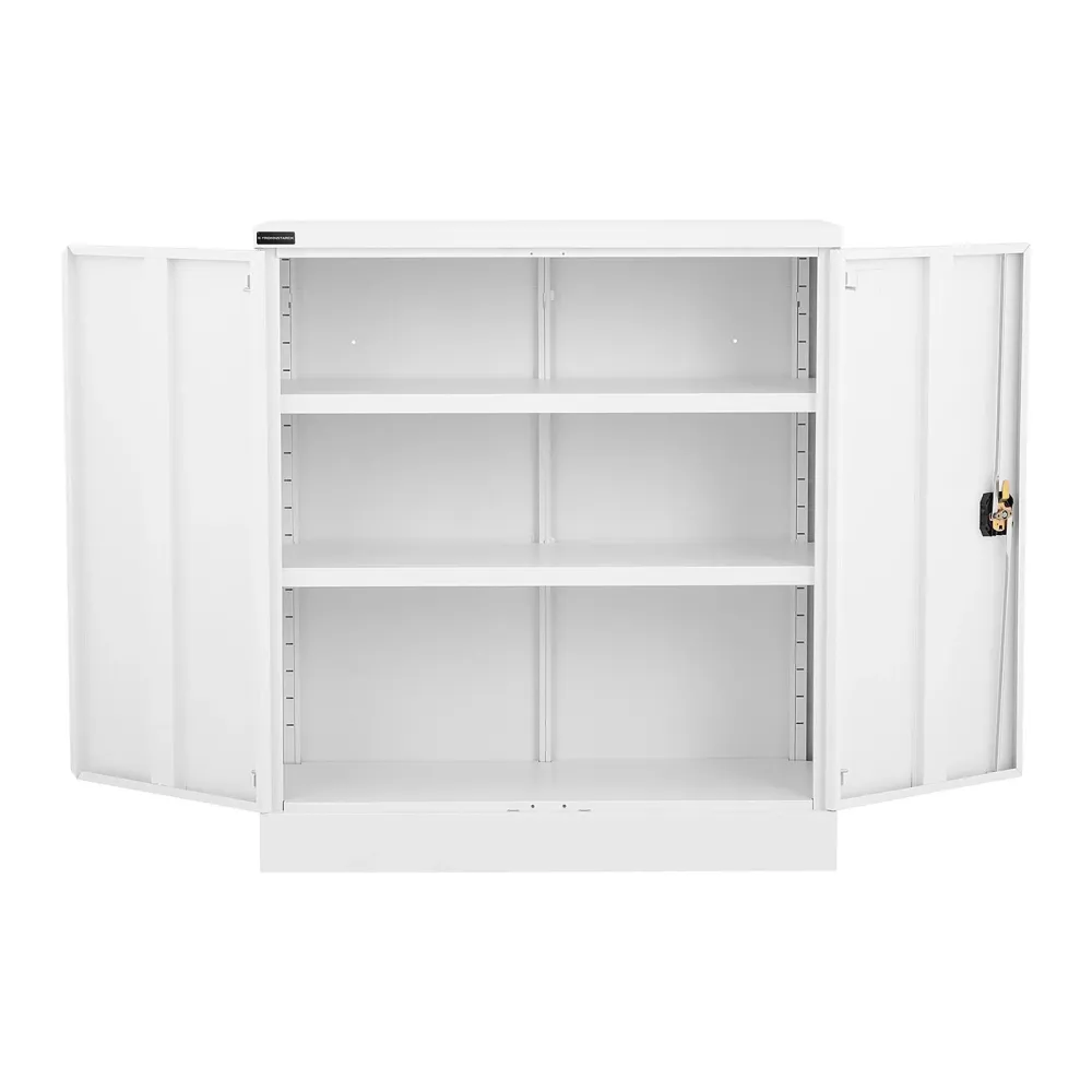 Armoire bureau verrouillable 40 x 91,5 x 102 cm acier blanc 14_0006029 avec Câbles HDMI et VGA