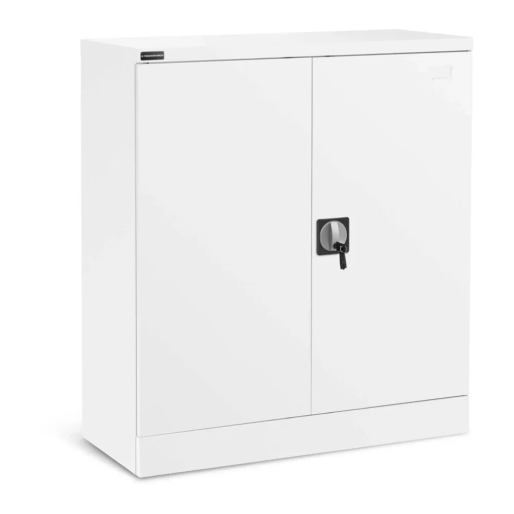 Armoire bureau verrouillable 40 x 91,5 x 102 cm acier blanc 14_0006029 avec Câbles HDMI et VGA