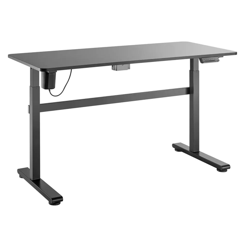 Bureau électrique Ergo Office, hauteur réglable, gris, hauteur max 118cm 50 kg - avec table assis-debout, ER-434 avec Foca...