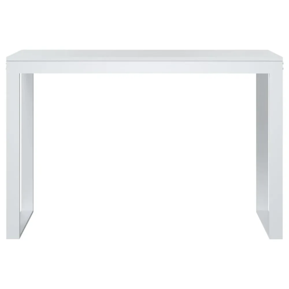Bureau table poste de travail meuble d'ordinateur informatique étude d'ordinateur 110 x 60 x 73 cm Aggloméré blanc 02_0023...
