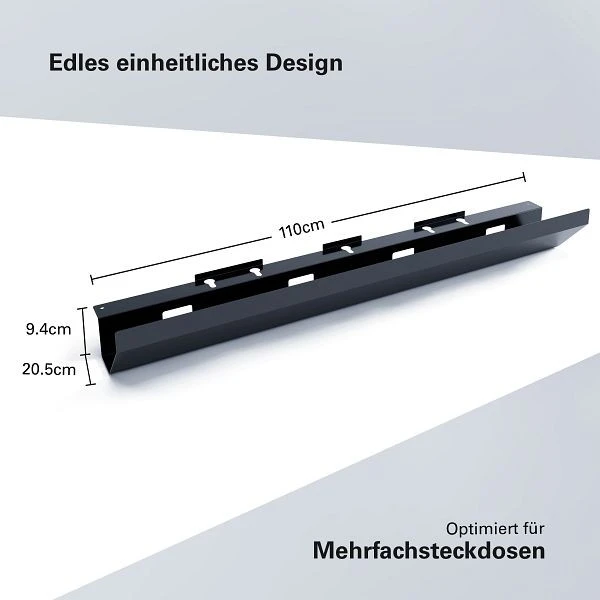 Chemin de câbles Actiforce ENFANTIN 115 cm noir FA-SLS-FG0129-11 acheter à bas prix