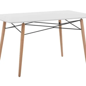 Dining Table 140 x 80 cm Blanc pur BIONDI