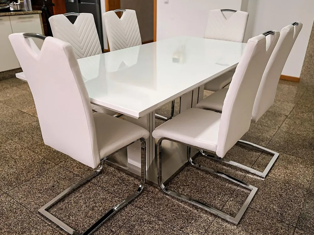 Dining Table 180 x 90 cm Blanc pur KALONA