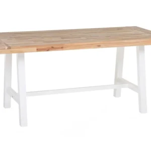 Eettafel acaciahout wit 170 x 80 cm SCANIA