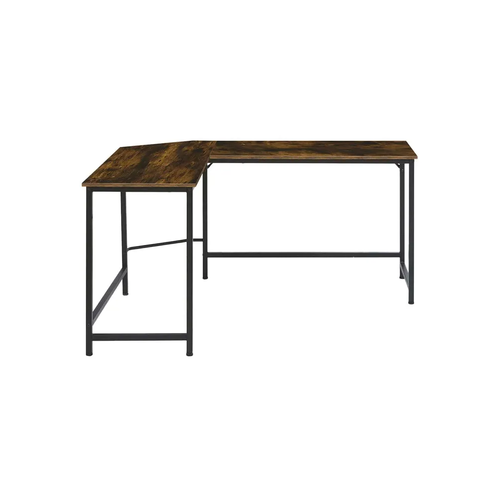 Exotic Designs L-Shaped Rustic Computer Table Café compatible avec PowerPoint