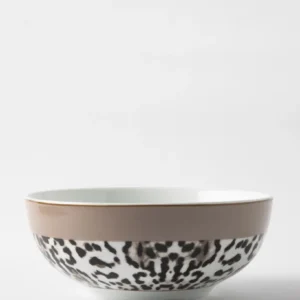 Jenna Clifford Leopard Salad Bowl - Blanc pur