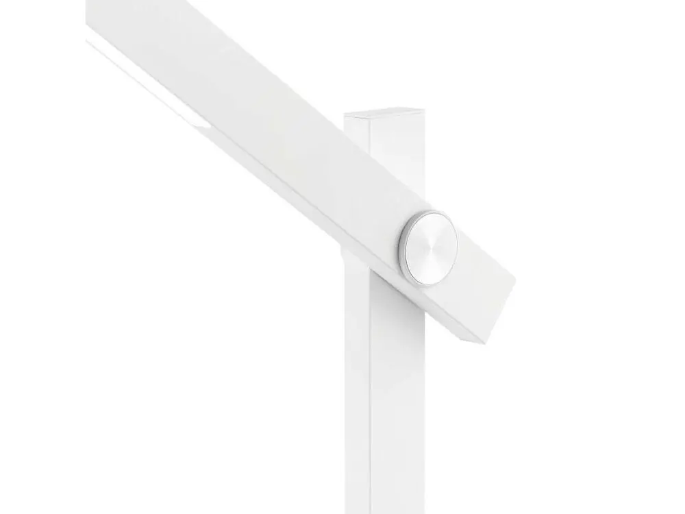 Lampe de table en aluminium blanc avec bras lumineux LED avec Résolution HD