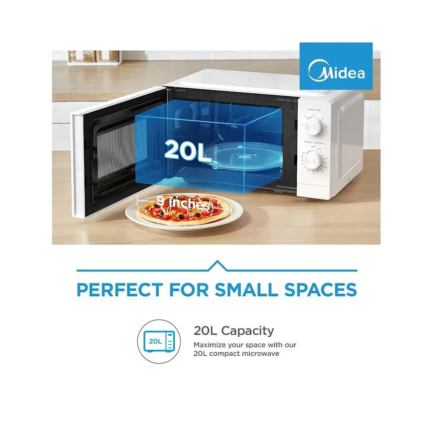 Midea Manual Smartwave Microwave Blanc pur