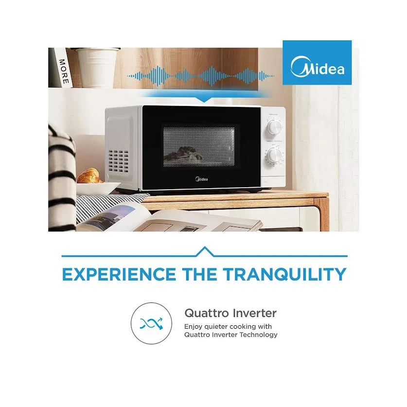 Midea Manual Smartwave Microwave Blanc pur