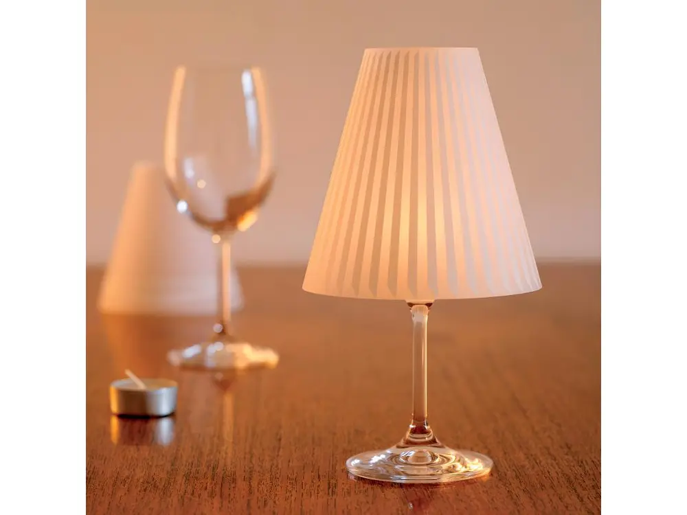Photophores de table design la belle hélène Blanc PA Design avec Télécommande