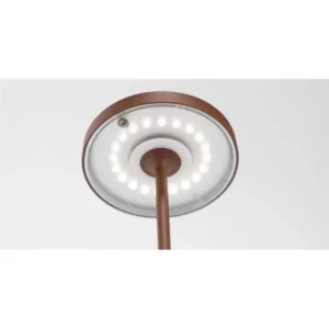 Poldina Reverso Lampe de table LED blanche à autonomie renouvelable et dimmable