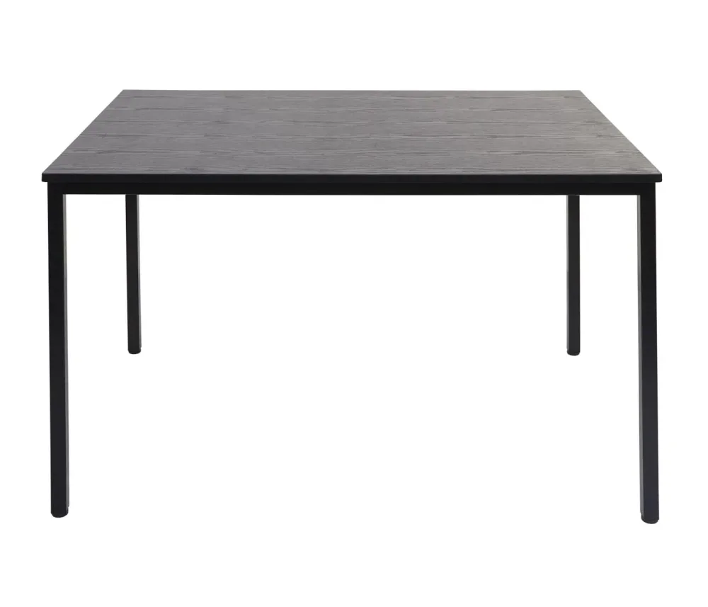 Projecteur Portable Bureau table d'ordinateur 120x80cm en MDF aspect chêne et acier noir 04_0001391
