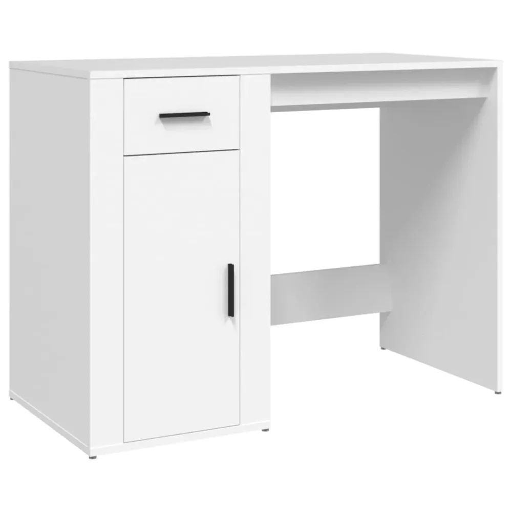 Projecteur Portable Bureau table poste de travail meuble d'ordinateur informatique étude 100 x 49 x 75 cm bois d'ingénieri...