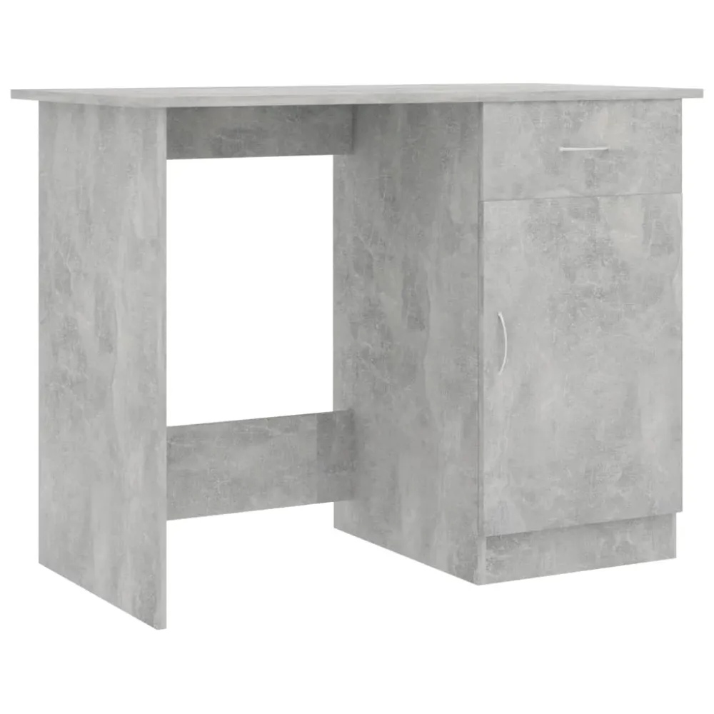 Projecteur de Présentation Bureau table poste de travail meuble d'ordinateur informatique étude 100 x 50 x 76 cm bois d’in...