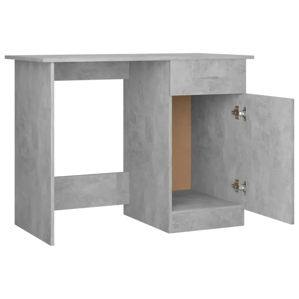 Projecteur de Présentation Bureau table poste de travail meuble d'ordinateur informatique étude 100 x 50 x 76 cm bois d’in...