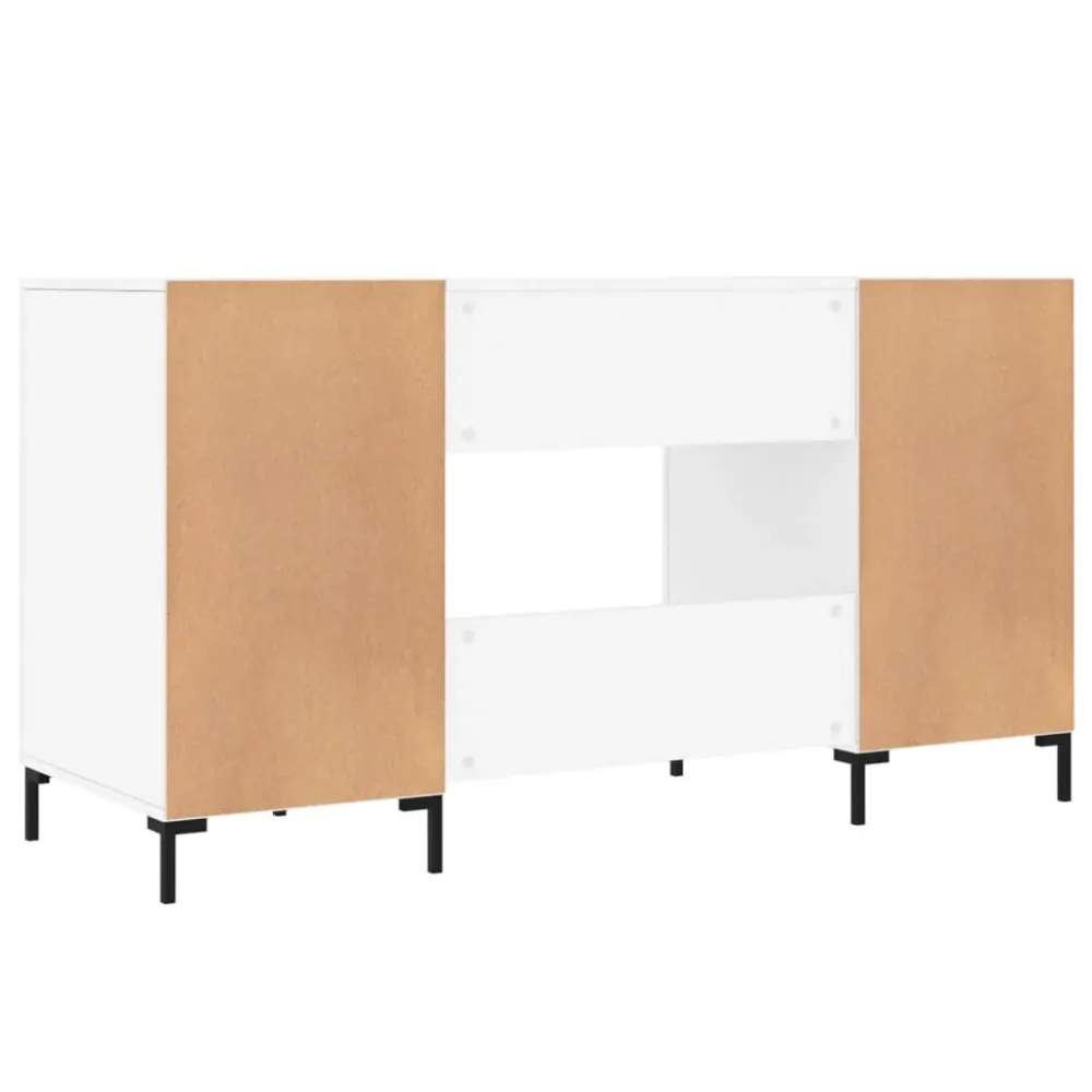 Projecteur de Présentation Bureau table poste de travail meuble d'ordinateur informatique étude 140 x 50 x 75 cm bois d'in...