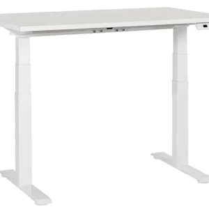 Réglable Desk Electric White DESTINES pour Salles de Réunion