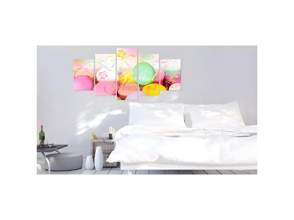 Système de Vote Interactif Tableau Nature morte Macarons : Taille - 200 x 100 cm