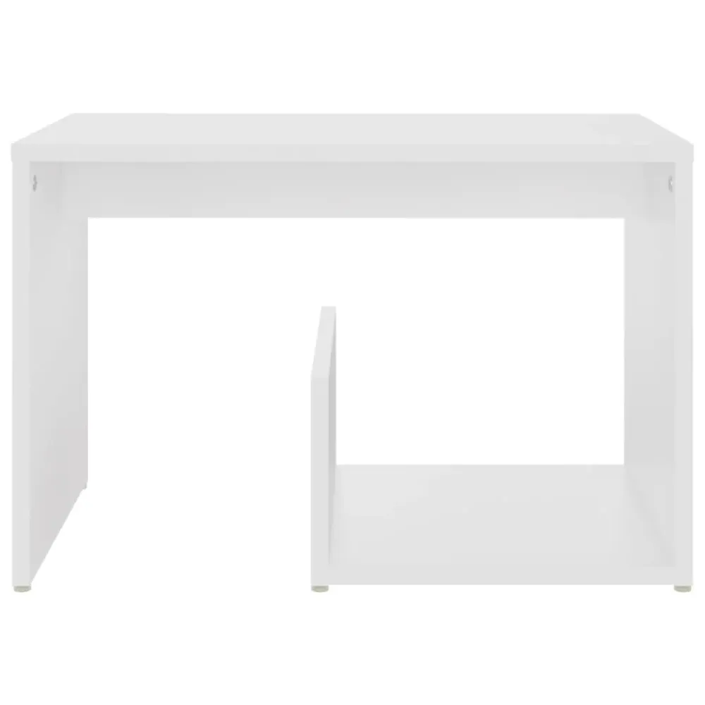 Table d'appoint bout de canapé support plante 59 x 36 x 38 cm bois d'ingénierie blanc DEC032363 avec Support de Plafond