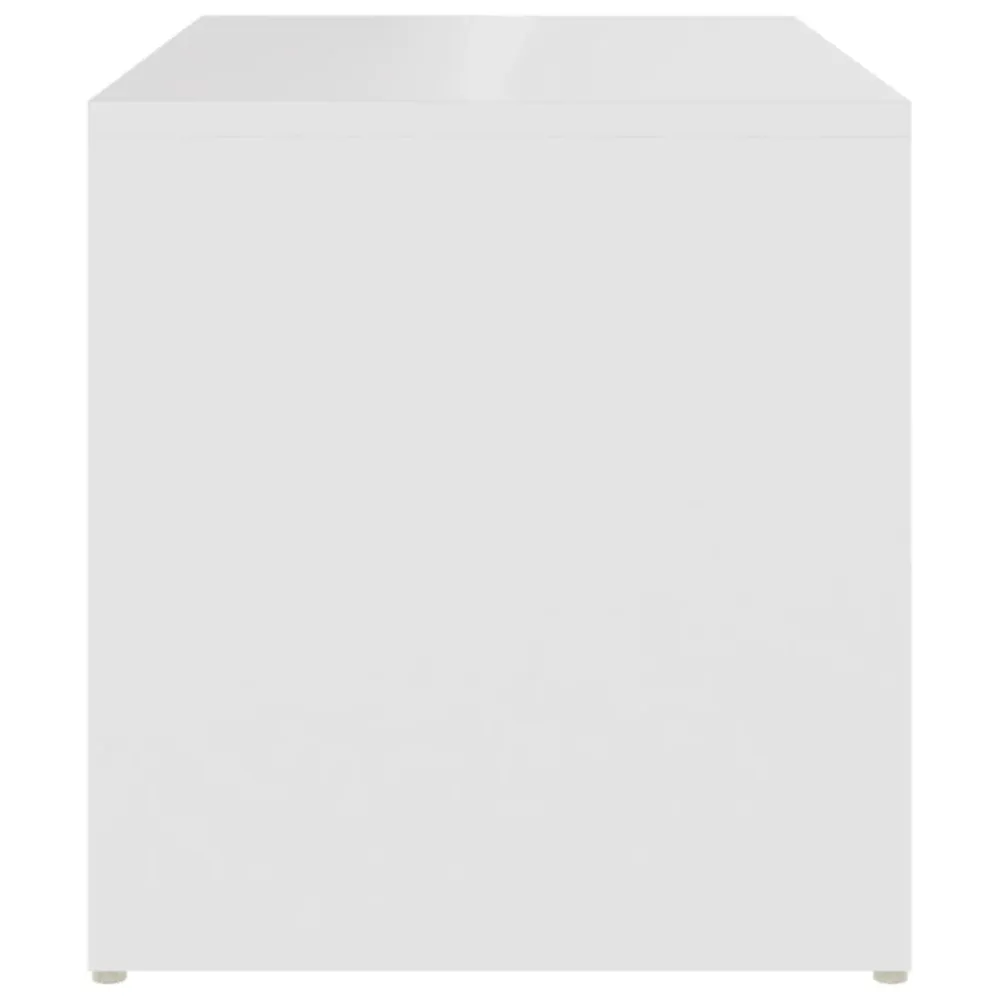 Table d'appoint bout de canapé support plante 59 x 36 x 38 cm bois d'ingénierie blanc DEC032363 avec Support de Plafond