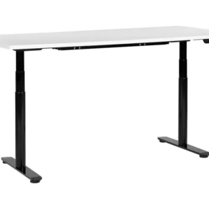 Table à hauteur ajustable Électrique Blanc DESTINAS avec Garantie 2 Ans