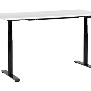 Table à hauteur ajustable Électrique Blanc DESTINAS pour Vidéoconférence
