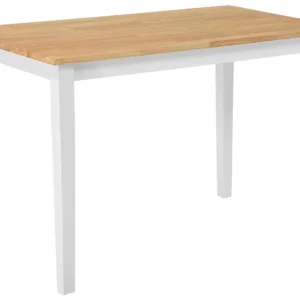 Table à manger en marron - blanc 114 x 68 cm GEORGIA | Compatible Tous Projecteurs