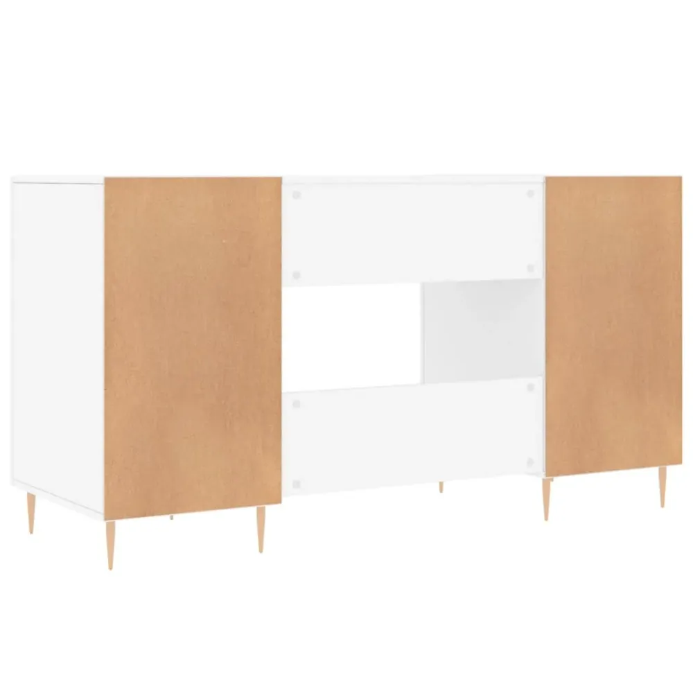 Tableau Blanc Interactif Bureau table poste de travail meuble d'ordinateur informatique étude 140 x 50 x 75 cm bois d'ingé...