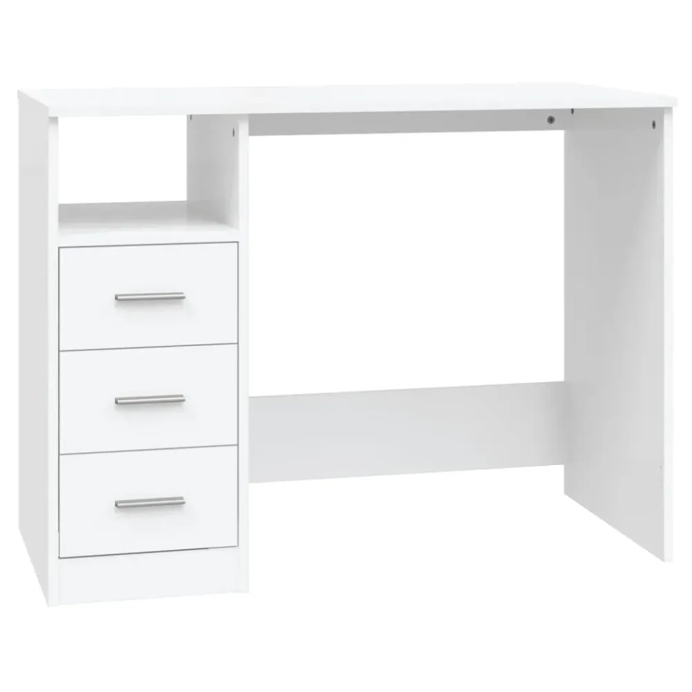 Tableau Blanc Interactif Bureau table poste de travail meuble d'ordinateur informatique étude avec tiroirs 102 x 50 x 76 c...