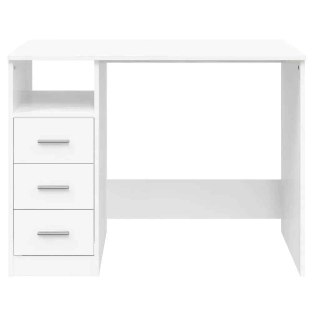 Tableau Blanc Interactif Bureau table poste de travail meuble d'ordinateur informatique étude avec tiroirs 102 x 50 x 76 c...