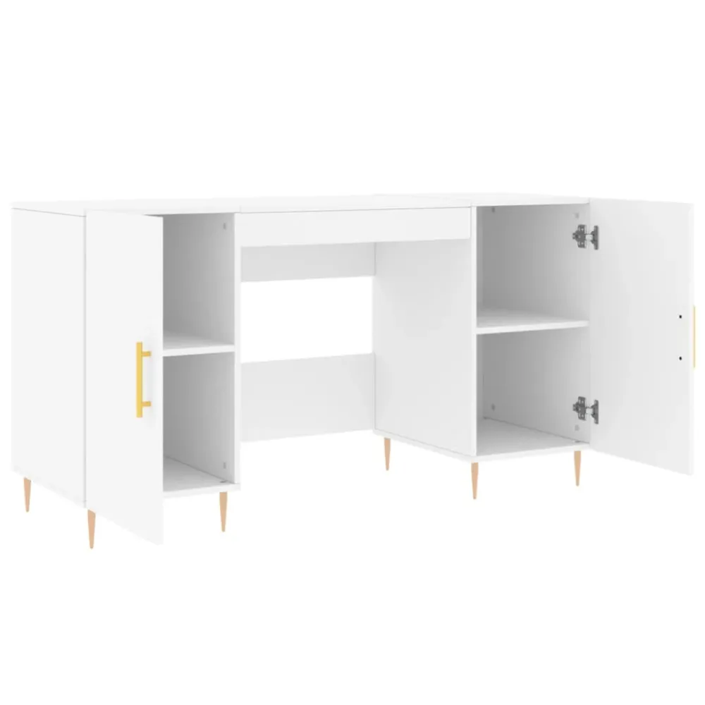 Tableau Blanc Interactif Bureau table poste de travail meuble d'ordinateur informatique étude 140 x 50 x 75 cm bois d'ingé...