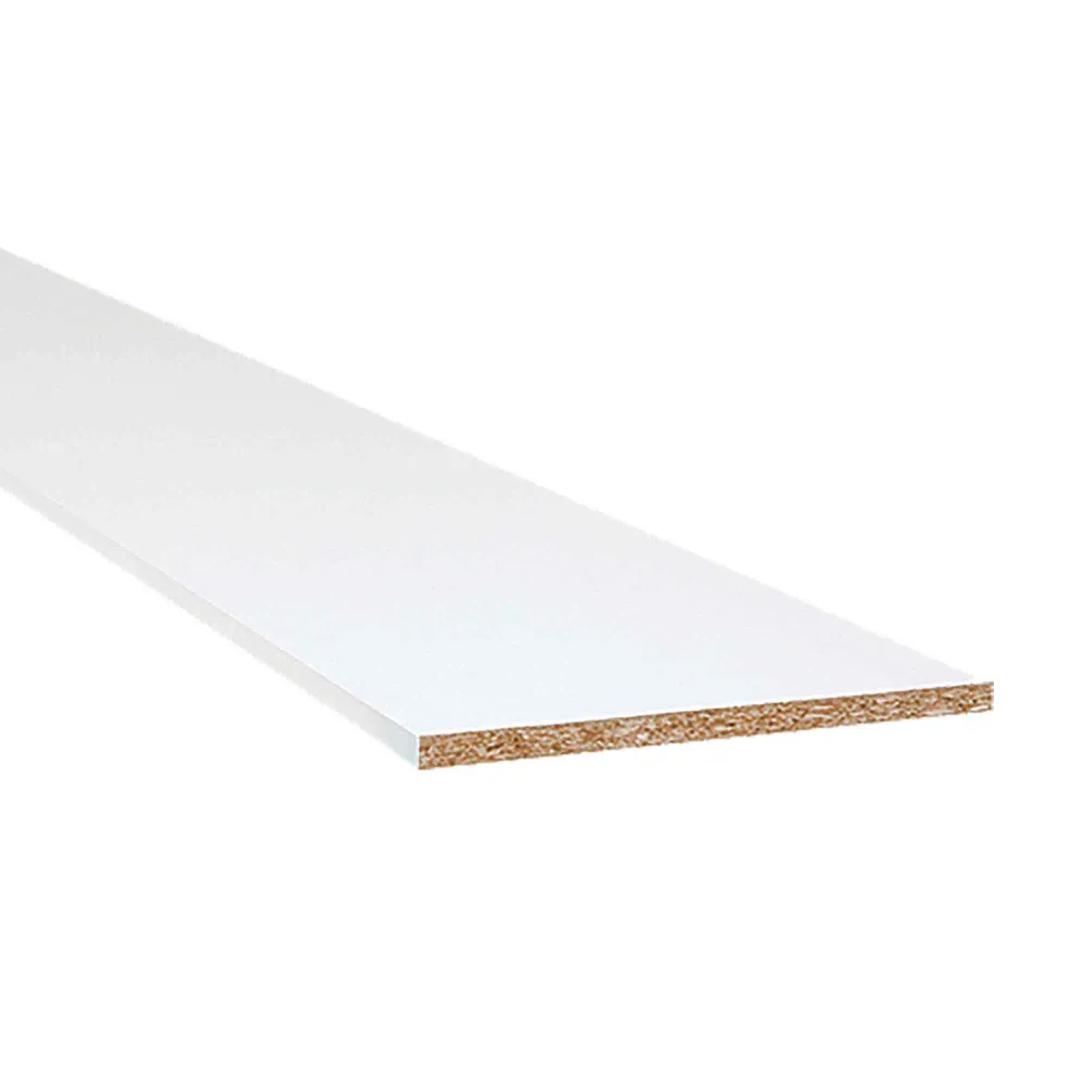 Tableau Blanc Interactif Tablette en mélamine blanche, 96'' x 12" x 5/8"