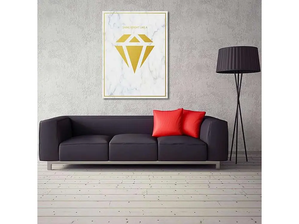 Tableau briller comme un diamant 3 - 80 x 120 cm pour Vidéoconférence