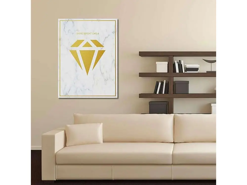 Tableau briller comme un diamant 3 - 80 x 120 cm pour Vidéoconférence
