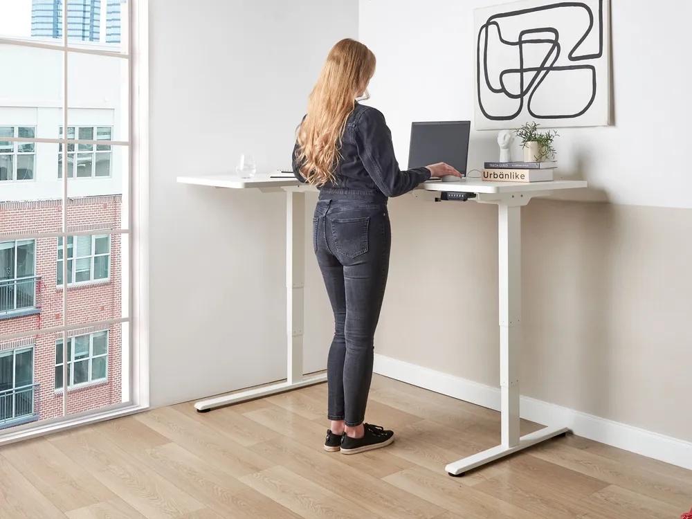 Tableau de Conférence Verstelbaar bureau Elektrisch Rechterzijde Wit DESTINES