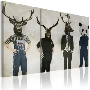 Tableau L'homme est un animal comme les autres ! : Taille - 120 x 80 cm